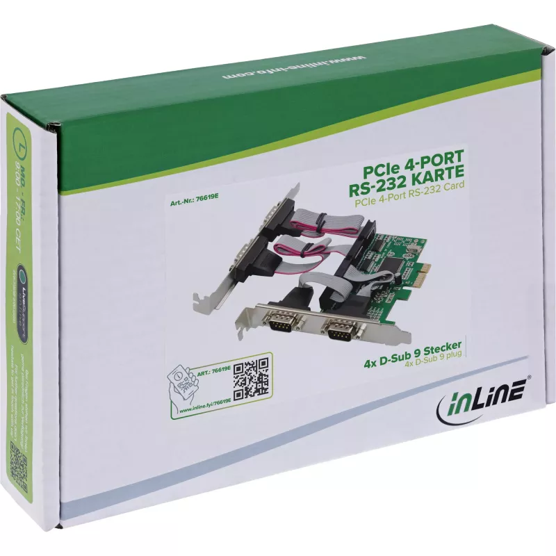 Προσαρμογέας διασύνδεσης InLine 76619E — αξεσουάρ συνδεσιμότητας σειριακής/παράλληλης