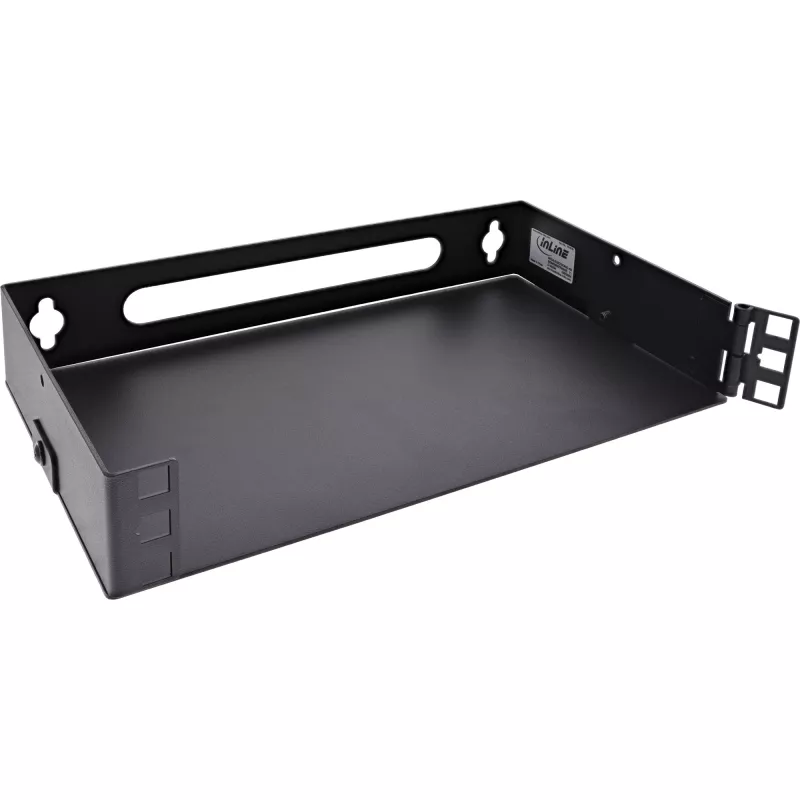 InLine 10101B 10 inch mini rack τοίχου, 1U, βάθος 15,2 cm, μαύρο
