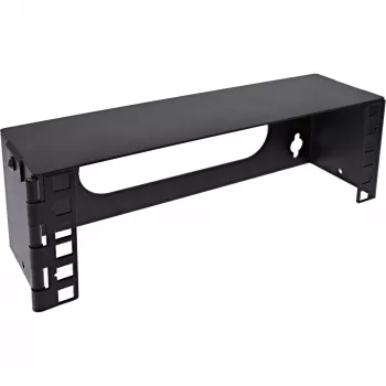 InLine 10 ιντσών mini rack για τοποθέτηση σε τοίχο, 2U, βάθος 7,6 cm, μαύρο
