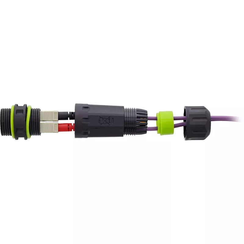 InLine 69927F Συζεύκτης οπτικής ίνας SC, IP68, υποδοχή 2x2 SC, για εξωτερική χρήση, M20