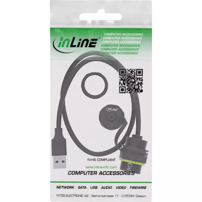 USB-Adapter (Gender Changer) InLine 69927S — Υποδοχή USB-A σε υποδοχή USB-A