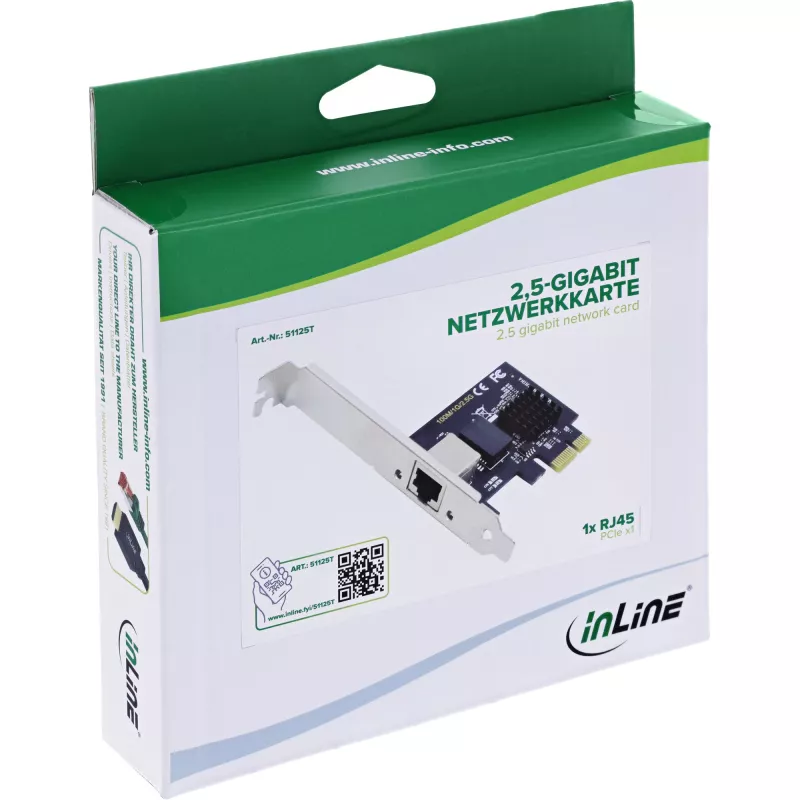InLine 51125T Κάρτα δικτύου εσωτερική Ethernet 2500 Mbit/s
