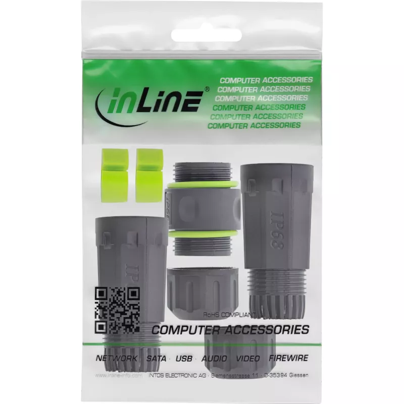 Adapter Gender Changer InLine 69927H – Υποδοχή RJ45 (σύνδεσμος καλωδίου δικτύου)