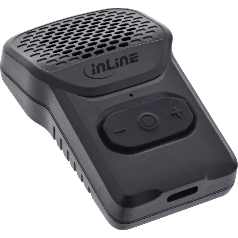 Mono φορητό ηχείο InLine 55383 — Μαύρο, μεγάφωνο 2,8 cm, Bluetooth 2,4 GHz (εμβέλεια 10 m)