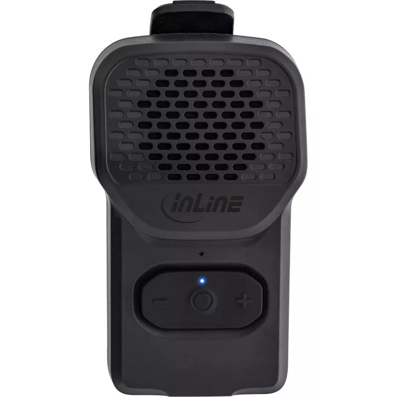 Mono φορητό ηχείο InLine 55383 — Μαύρο, μεγάφωνο 2,8 cm, Bluetooth 2,4 GHz (εμβέλεια 10 m)