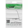 InLine 76203L Μεταλλική βάση Keystone SNAP-In, μονή, για ράγα DIN, με γλωττίδα
