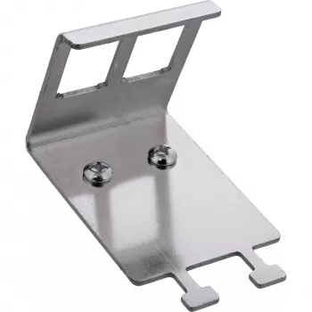 InLine 76203M Μεταλλική βάση Keystone SNAP-In, 2-πλή, για ράγα DIN, με γλωττίδα