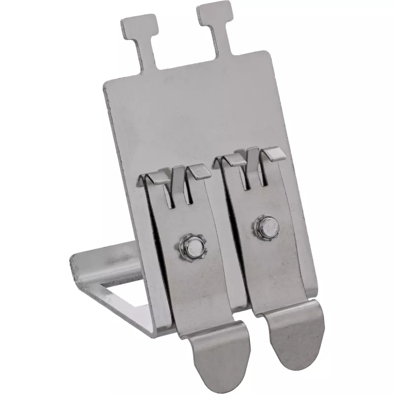 InLine 76203M Μεταλλική βάση Keystone SNAP-In, 2-πλή, για ράγα DIN, με γλωττίδα