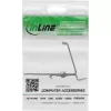 InLine 76203M Μεταλλική βάση Keystone SNAP-In, 2-πλή, για ράγα DIN, με γλωττίδα
