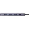 InLine 33271A Hub διασύνδεσης USB 3.2 Gen 1 (3.1 Gen 1) Type-C 5000 Mbit/s Γκρι