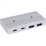 InLine 35395M Hub διασύνδεσης USB 3.2 Gen 2 (3.1 Gen 2) Type-C 10000 Mbit/s Ασημί
