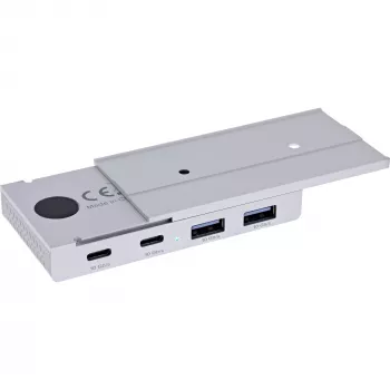 InLine 35395M Hub διασύνδεσης USB 3.2 Gen 2 (3.1 Gen 2) Type-C 10000 Mbit/s Ασημί