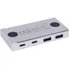 InLine 35395M Hub διασύνδεσης USB 3.2 Gen 2 (3.1 Gen 2) Type-C 10000 Mbit/s Ασημί