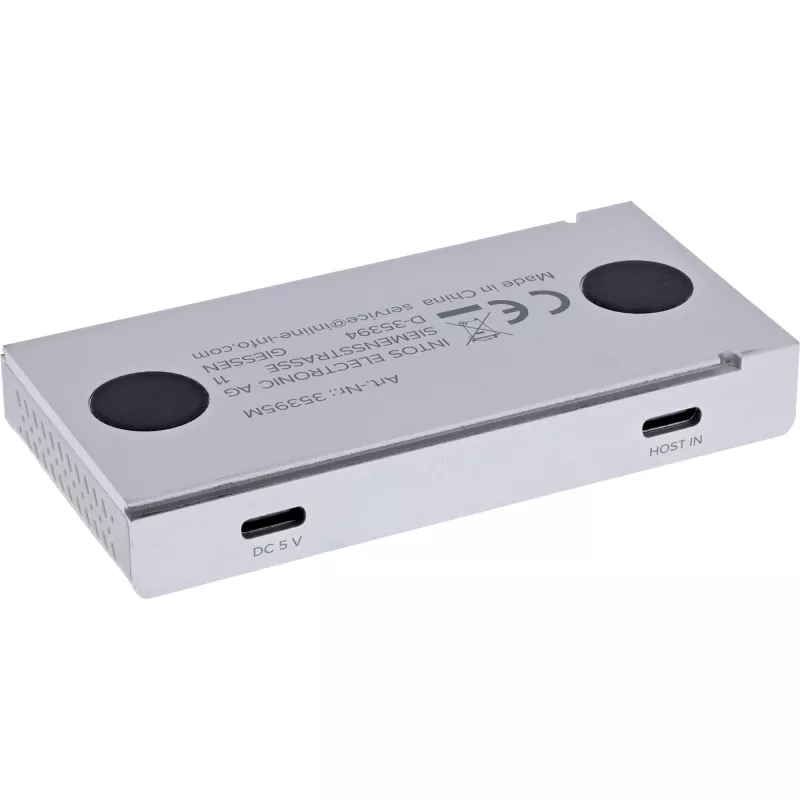 InLine 35395M Hub διασύνδεσης USB 3.2 Gen 2 (3.1 Gen 2) Type-C 10000 Mbit/s Ασημί