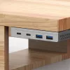 InLine 35395M Hub διασύνδεσης USB 3.2 Gen 2 (3.1 Gen 2) Type-C 10000 Mbit/s Ασημί