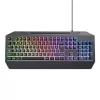 Trust GXT 836 EVOCX Πληκτρολόγιο Gaming USB Γερμανικό Μαύρο