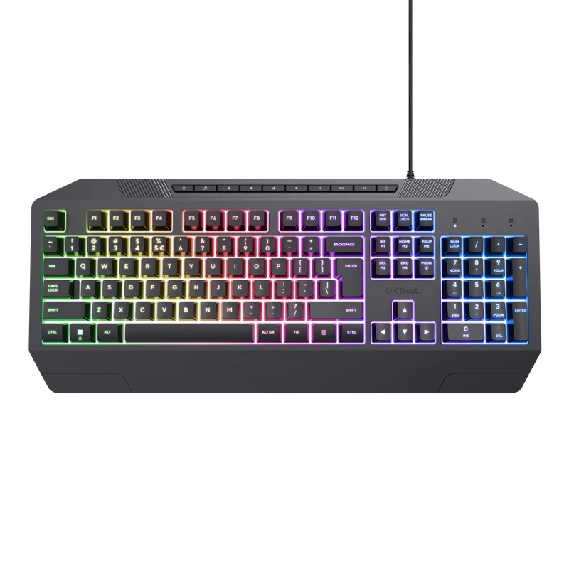 Trust GXT 836 EVOCX Πληκτρολόγιο Gaming USB Γερμανικό Μαύρο