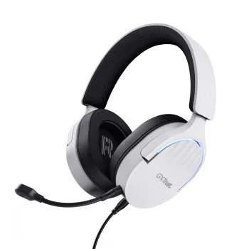 Trust GXT 490 FAYZO Headset, ενσύρματο, κεφαλόδεσμος, μοτοσυκλέτα, USB Type-A, Μαύρο, Λευκό