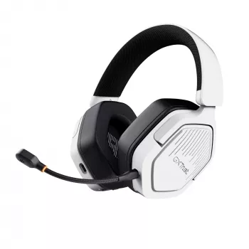 Trust GXT 493W Carus Headset Ενσύρματο & Ασύρματο Κεφαλόδεσμος, κράνος Gaming USB Type-C / USB Type-A Bluetooth Λευκό