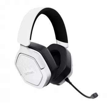 Trust GXT 493W Carus Headset Ενσύρματο & Ασύρματο Κεφαλόδεσμος, κράνος Gaming USB Type-C / USB Type-A Bluetooth Λευκό