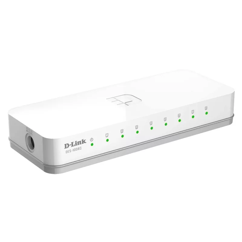 D-Link 0 Unmanaged Fast Ethernet (10/100) Desktop Λευκό