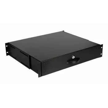 Μονάδα συρταριού Equip Κλειδωμένο συρτάρι 19' 2U RAL9005 Μαύρο