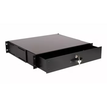 Μονάδα συρταριού Equip Κλειδωμένο συρτάρι 19' 2U RAL9005 Μαύρο