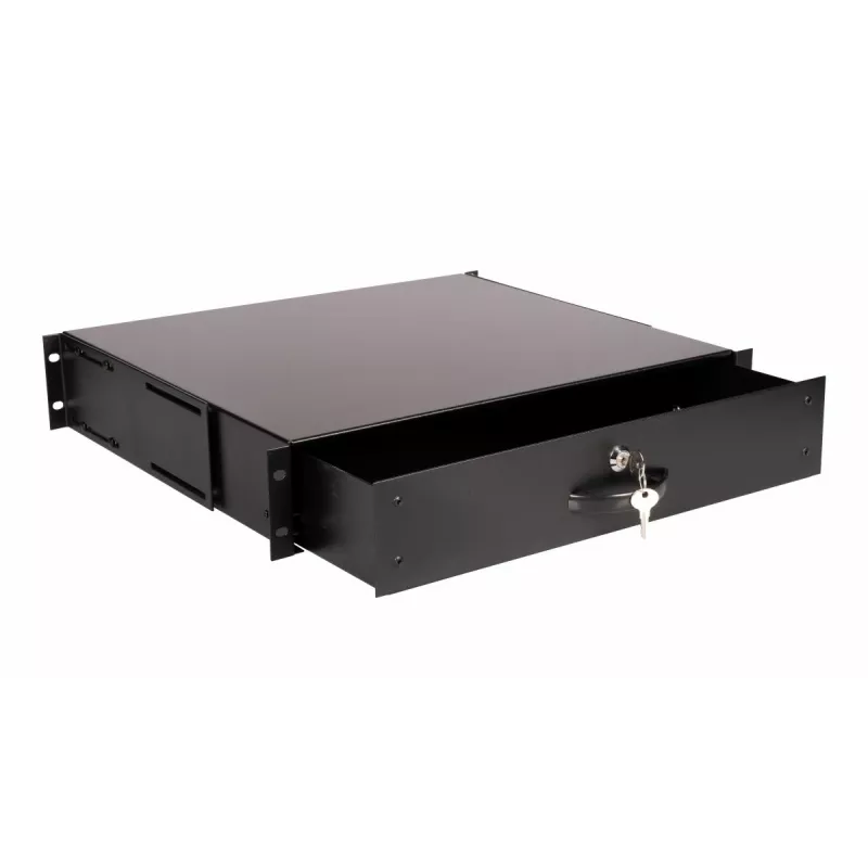 Μονάδα συρταριού Equip Κλειδωμένο συρτάρι 19' 2U RAL9005 Μαύρο