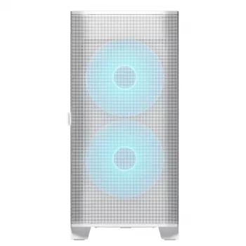 Κουτί υπολογιστή COUGAR Midi Tower Airface FLO ARGB λευκό — 2x180mm μπροστά, 1x120mm πίσω, υποστηρίζει HDD 2,5 ίντσες/3,5 ίντσες, 240×480×509 mm