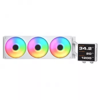 Υγρόψυξη CPU All-in-One Cougar Poseidon Vistek Pro 360 – ανεμιστήρας 120 mm, ARGB, λευκό