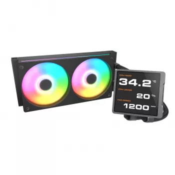 Υδρόψυξη CPU All-in-One Cougar Poseidon Vistek Pro 240, ARGB, ανεμιστήρας 120 mm, 700–2500 RPM, μαύρο