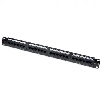 Techly Patch Panel UTP 24 Ports RJ45 Cat.6 I-PP 24-RU-C6T, IEEE 802.3, IEEE 802.3ab, IEEE 802.3u, 10/100/1000Base-T(X), Fast Ethernet, Gigabit Ethernet, 1000 Mbit/s, RJ-45, χρυσό