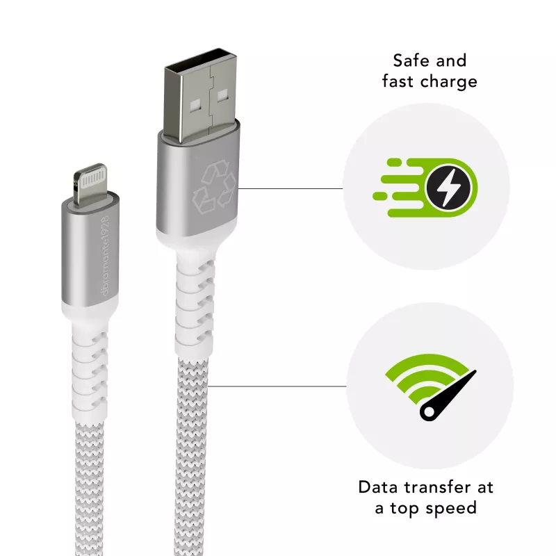 dbramante1928 re-charge Pro - Καλώδιο BRD 2,5 m USB-A σε Lightning -W