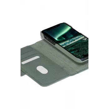 Θήκη πορτοφόλι dbramante1928 New York για iPhone 13 Pro, πράσινη, 3 θήκες καρτών, κατάλληλη για 6,1 ίντσες (15,5 cm)