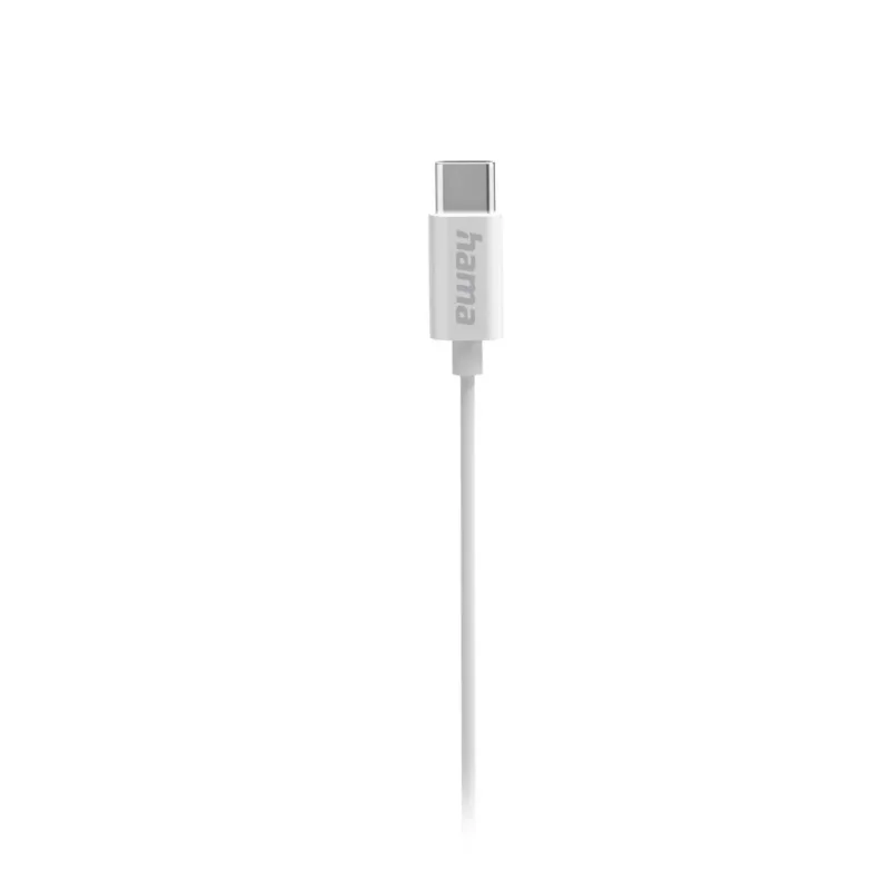 Hama Curly Headset Ενσύρματο In-Ear Κλήσεις/Μουσική USB Type-C Λευκό