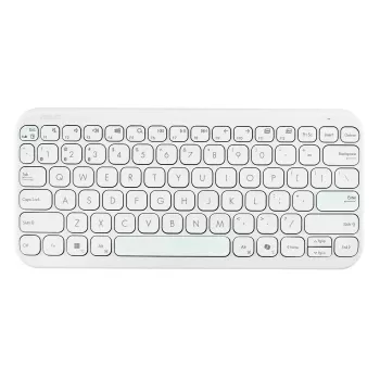 Ασύρματο πληκτρολόγιο Bluetooth ASUS KW100 Marshmallow – διάταξη 75%, QWERTZ, διακόπτες ψαλιδιού, Λευκό