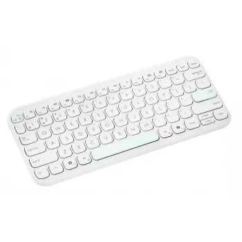 Ασύρματο πληκτρολόγιο Bluetooth ASUS KW100 Marshmallow – διάταξη 75%, QWERTZ, διακόπτες ψαλιδιού, Λευκό