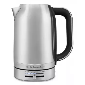 KitchenAid 5KEK1701ESX Βραστήρας 1,7 l 2400 W Μαύρο, Ανοξείδωτο ατσάλι