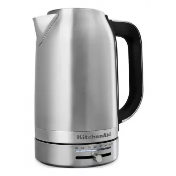 KitchenAid 5KEK1701ESX Βραστήρας 1,7 l 2400 W Μαύρο, Ανοξείδωτο ατσάλι