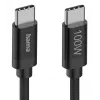 Hama Fabric Καλώδιο USB USB 2.0 1,5 m USB C Μαύρο