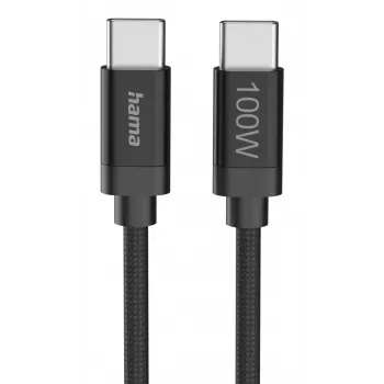 Hama Fabric Καλώδιο USB USB 2.0 3 m USB C Μαύρο