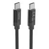 Hama Fabric Καλώδιο USB USB 2.0 3 m USB C Μαύρο