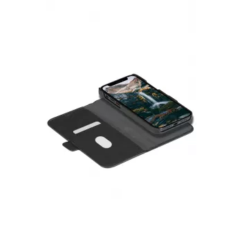 Θήκη folio dbramante1928 New York για iPhone 11/XR – Night μαύρο, 15,5 cm (6,1 ίντσες), 3 θήκες καρτών