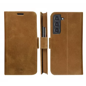 Θήκη folio κινητού dbramante1928 Copenhagen λεπτή για Samsung Galaxy S22, οθόνη 6,1 ιντσών, Tan, βάση επιτραπέζιου