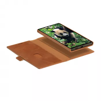 Θήκη folio τηλεφώνου dbramante1928 Lynge για Samsung Galaxy S23 Ultra, tan, 3 θήκες καρτών, κατάλληλη για οθόνη 17,3 cm (6,8 ίντσες)