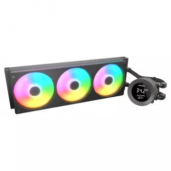 All-in-One υδρόψυξη CPU Cougar Poseidon Vistek 360, ARGB, ανεμιστήρες 120 mm, 700–2500 RPM, μαύρο