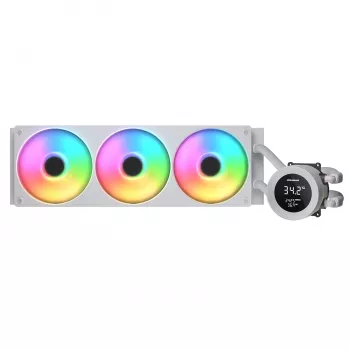 All-in-One υδρόψυξη CPU Cougar Poseidon Vistek 360, ARGB, ανεμιστήρες 120 mm, λευκό, υποστηρίζει LGA1700/AM5