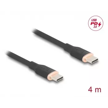 DeLOCK καλώδιο USB USB 2.0 4m USB-C μαύρο 81240