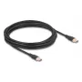 DeLOCK καλώδιο USB USB 2.0 4m USB-C μαύρο 81240