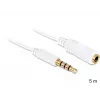 Καλώδιο ήχου DeLOCK 3.5mm 5m Λευκό